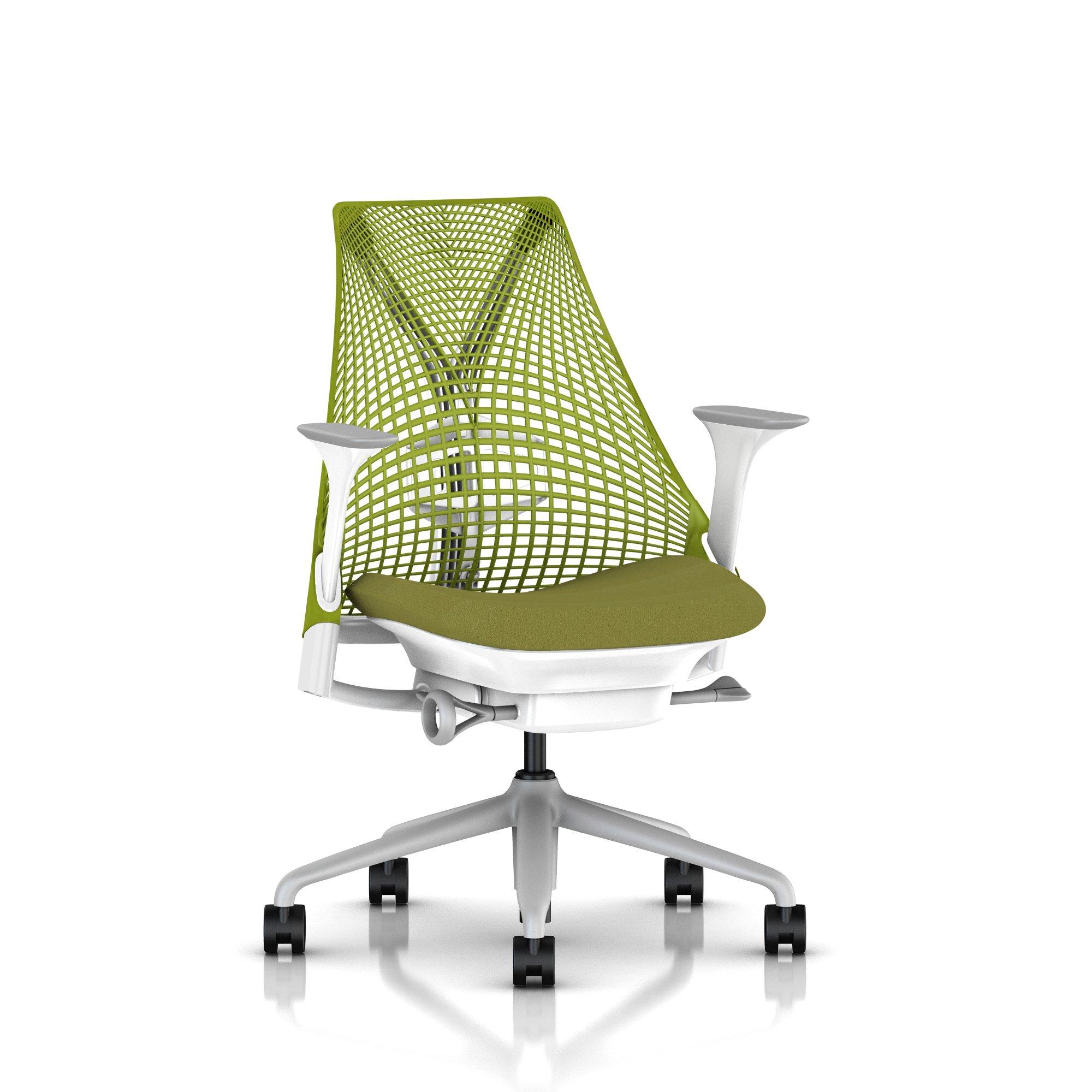 Herman Miller SAYL Chair in stock Green/White | Office Furniture Scene